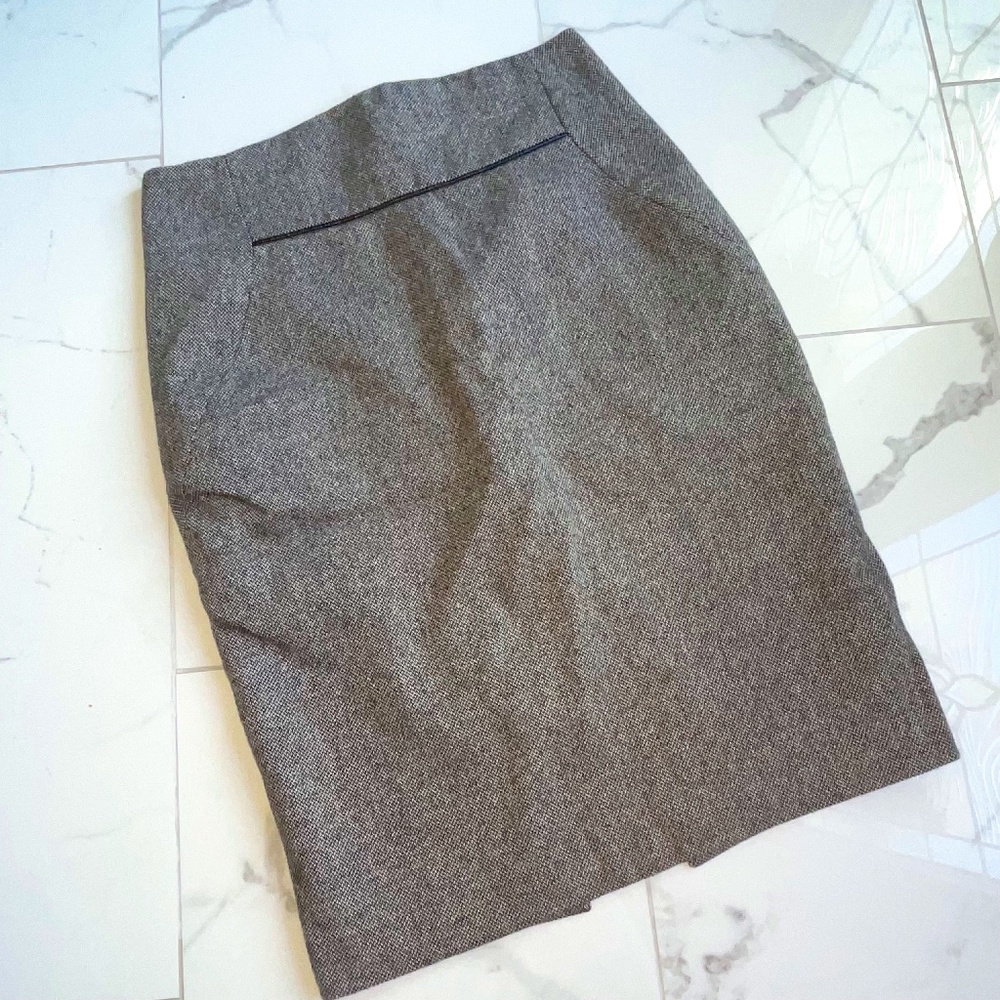 Women's Express Design Studio Brown Knit Pencil Skirt Size 4